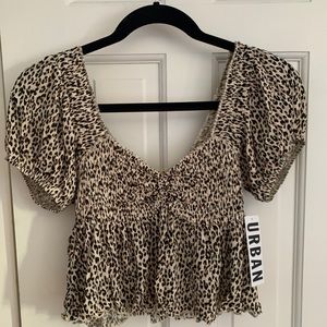 Cheetah Print Urban Outfitters top